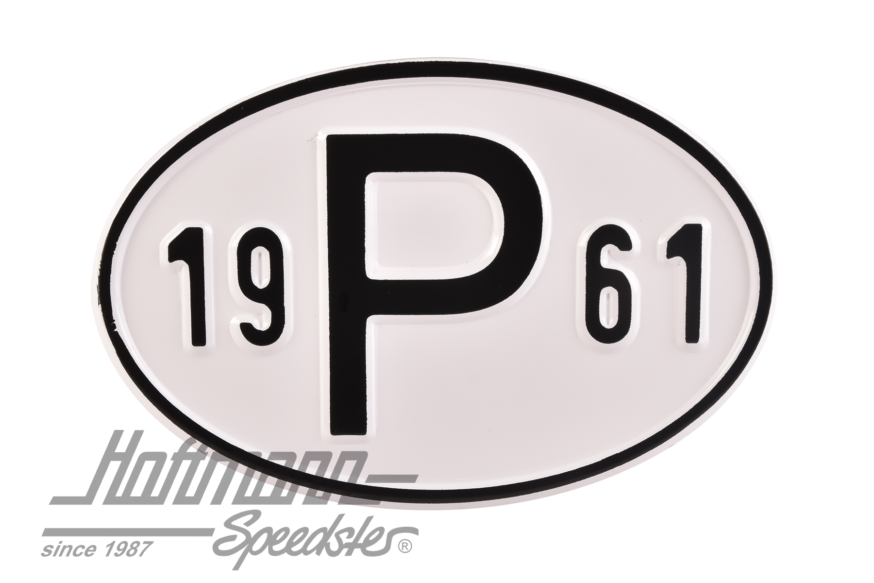 Nationalitätsschild "P", "1961, Alu