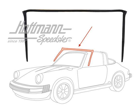 Dichtung, Frontscheibenrahmen, 86-94 Dichtung, Frontscheibenrahmen, 86-94