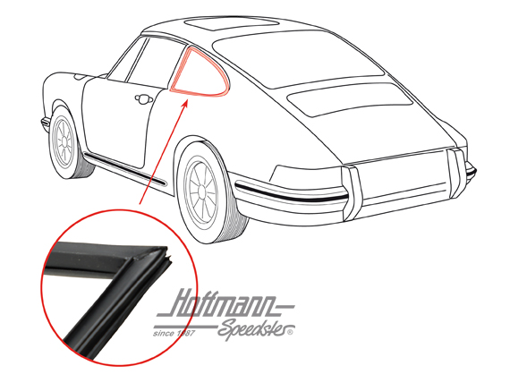Dichtung, Ausstellfenster(Scheibe)65-77 Dichtung, Ausstellfenster(Scheibe)65-77