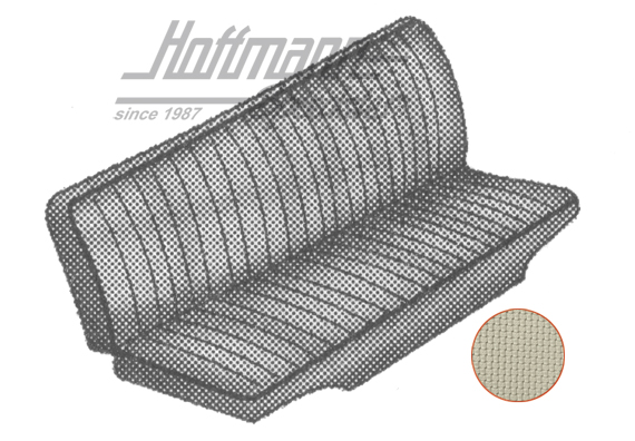 Sitzbezüge, Rückbank, 50-67, altweiß Sitzbezüge, Rückbank, 50-67, altweiß