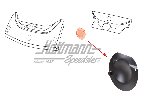 Deckel, Reserveradwanne, innen Deckel, Reserveradwanne, innen