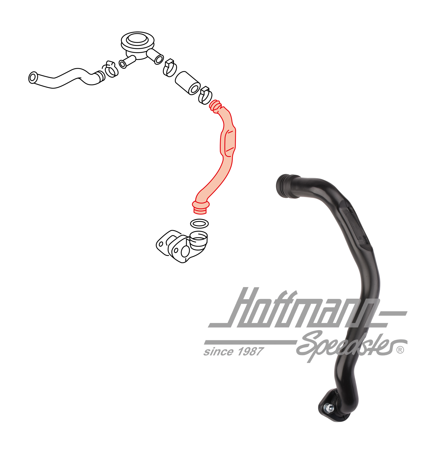 Entlüftungsrohr, Ventildeckel, 1.9TD/TDI Entlüftungsrohr, Ventildeckel, 1.9TD/TDI