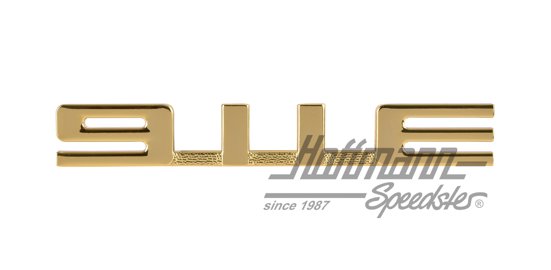 Schriftzug, 911 E, gold