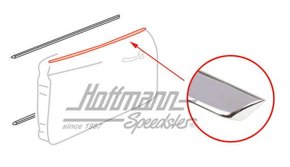 Zierleiste, Fensterschacht, 60-71, li/re