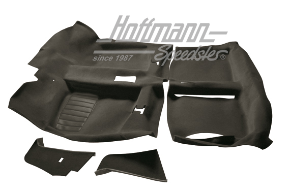 Teppichsatz, Golf 1, 2-türig, schw. Teppichsatz, Golf 1, 2-türig, schw.