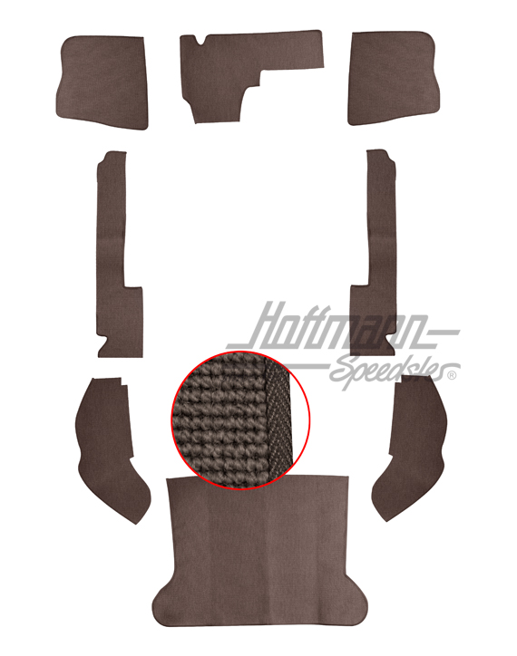 Teppichsatz, Limousine, 64-67, Haargarn, anthrazit Teppichsatz, Limousine, 64-67, Haargarn, anthrazit