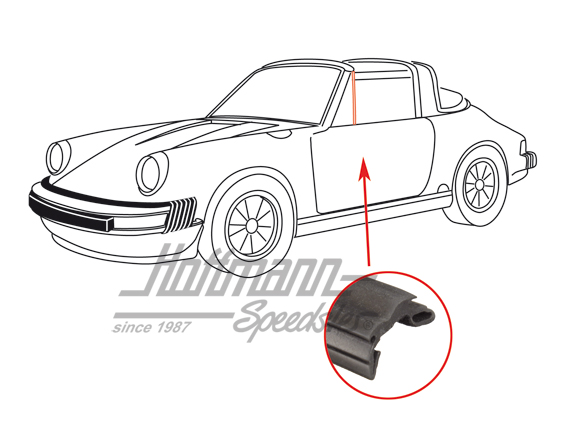 Führungsprofil, vorne, Targa/Cabrio, 78-89
