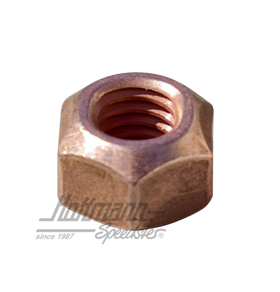 Mutter (Auspuff) M8 mit SW 13,verkupfert Mutter (Auspuff) M8 mit SW 13,verkupfert