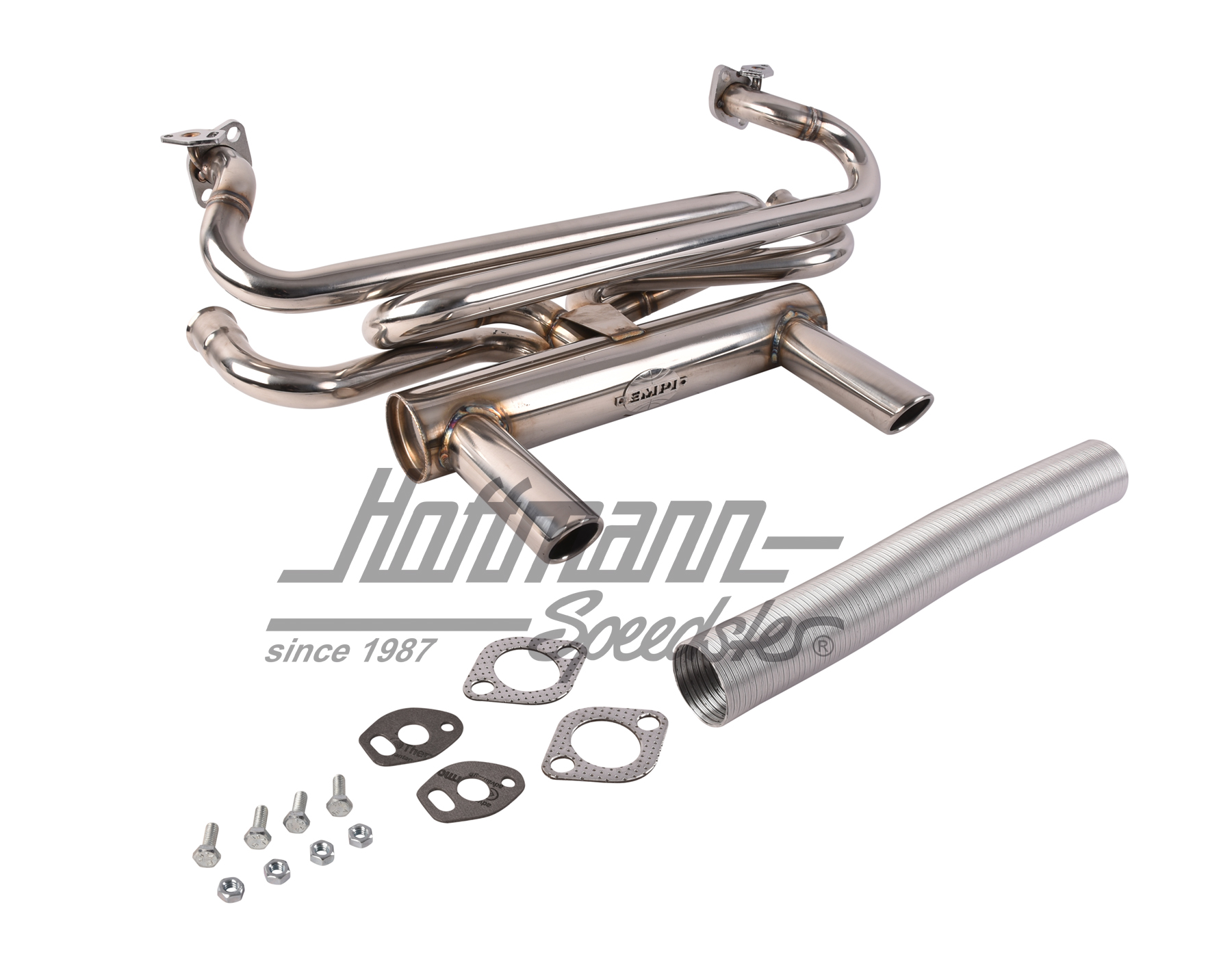 Sportauspuff, Sport-Style 2, Edelstahl