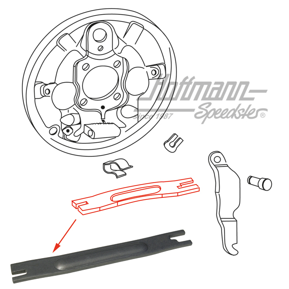 Druckstange, 10.57-, hinten, links Druckstange, 10.57-, hinten, links