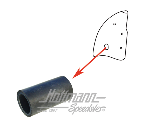 Gummipuffer, an Scharnierabdeckung, .54-