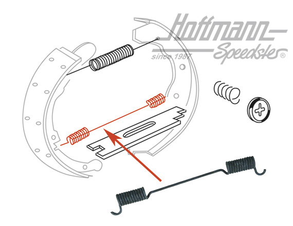 Feder, dick, Vorder-/Hinterachse, T1/T2 Feder, dick, Vorder-/Hinterachse, T1/T2