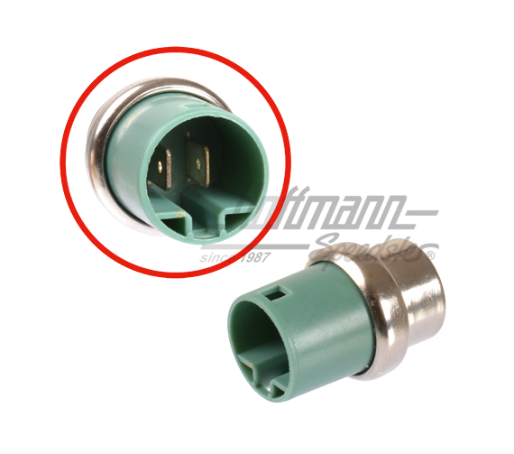 Temperaturgeber, 2-polig, blau, 6.3mm