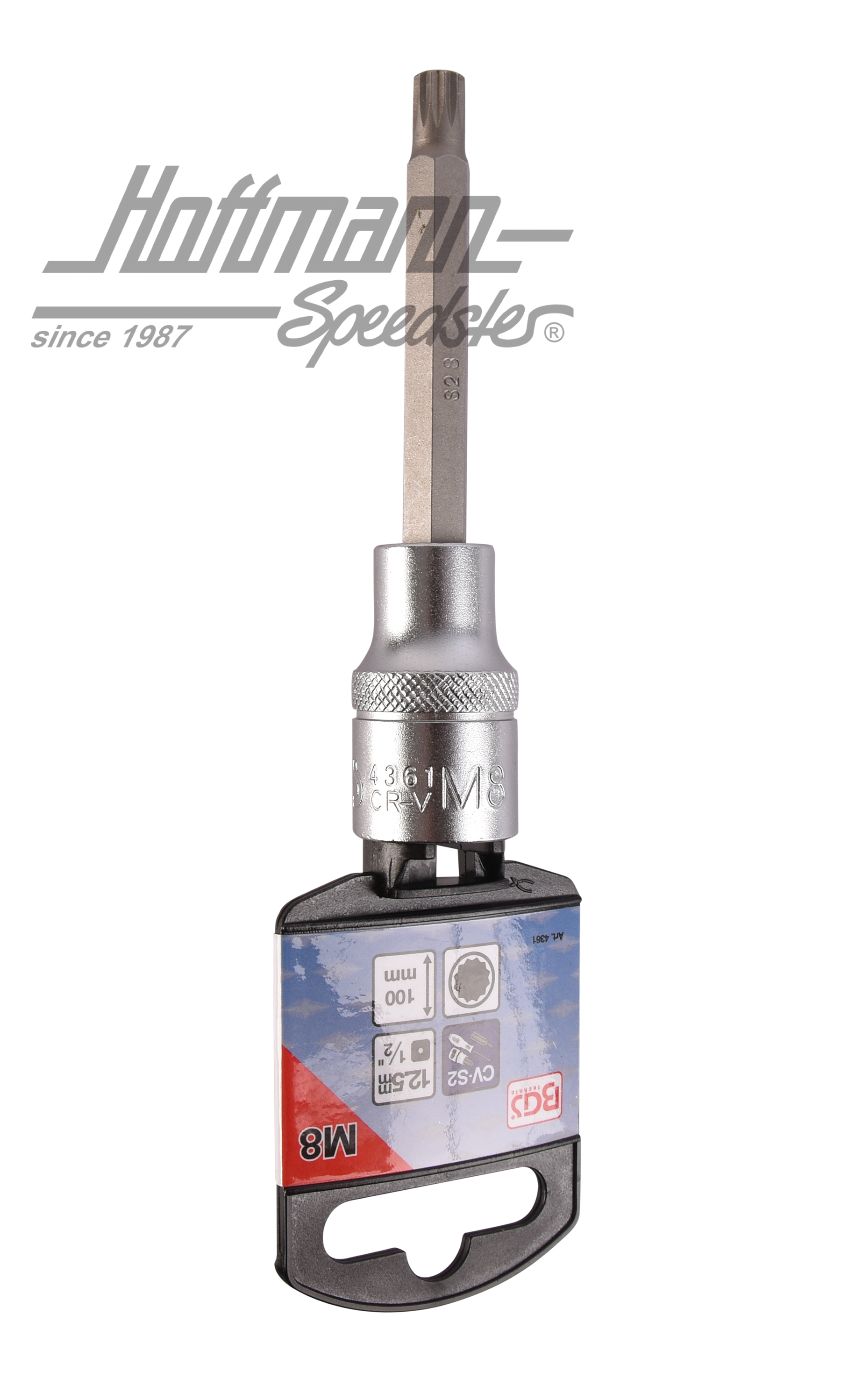 Vielzahn-Nuss M8, mit 1/2"Steckanschluss