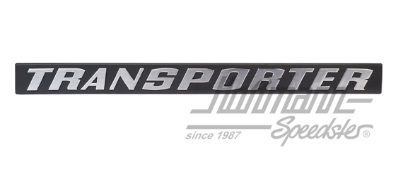 Schriftzug, Transporter, hinten, Chrom