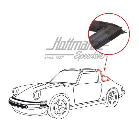 Heckscheibendichtung, 911 Targa, 72-89