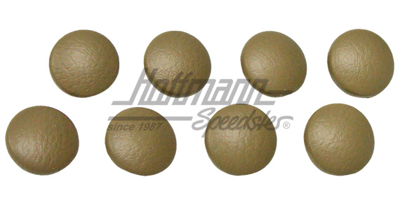 Polsterknöpfe, 8er Satz, beige
