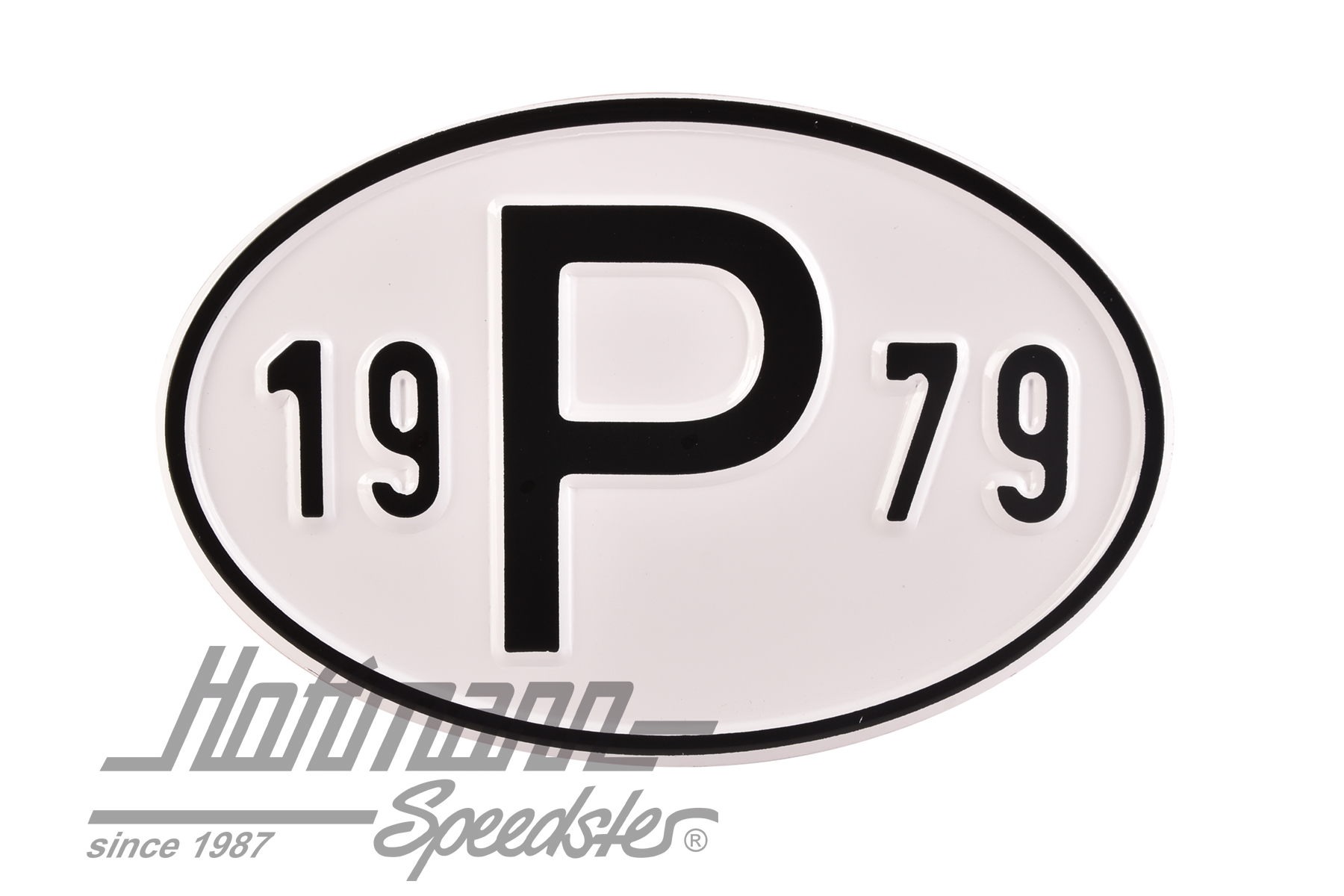 Nationalitätsschild "P", "1979", Alu