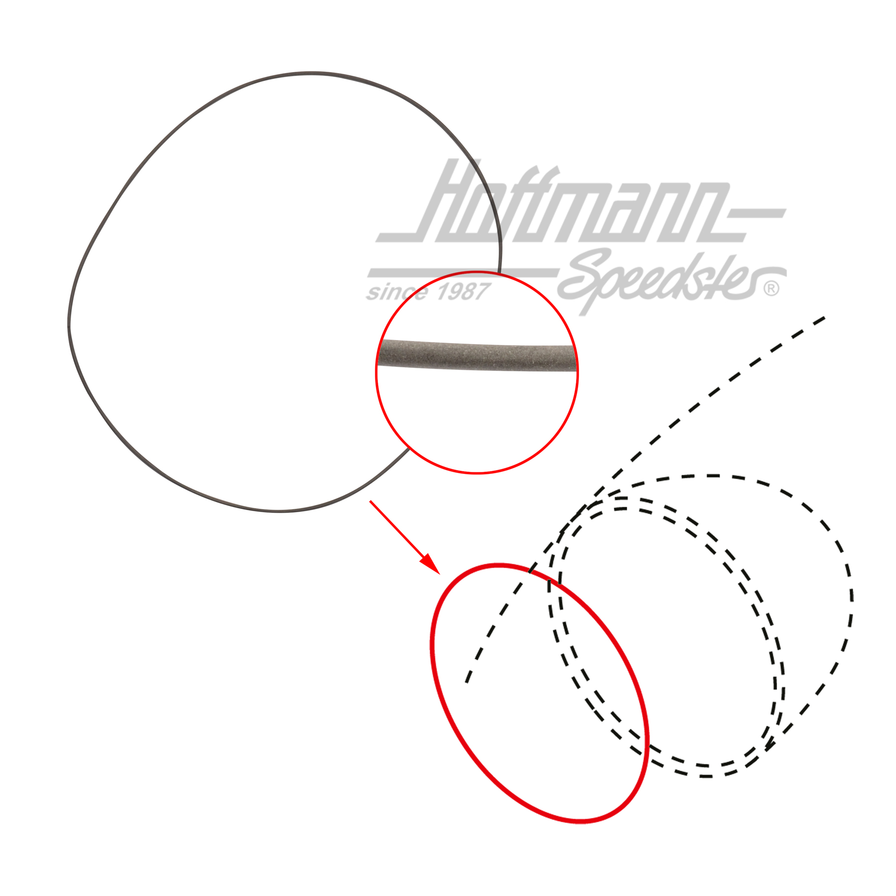 Dichtung, Scheinwerfer/Lampentopf, 8.67- Dichtung, Scheinwerfer/Lampentopf, 8.67-