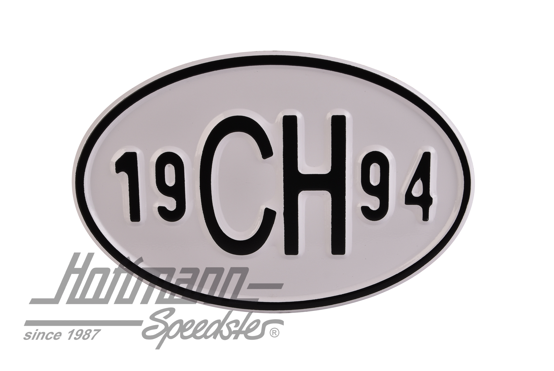 Nationalitätsschild "CH", "1994", Alu