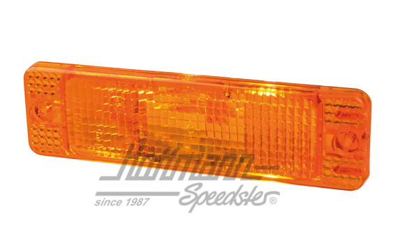 Blinkerglas, gerade, orange Blinkerglas, gerade, orange