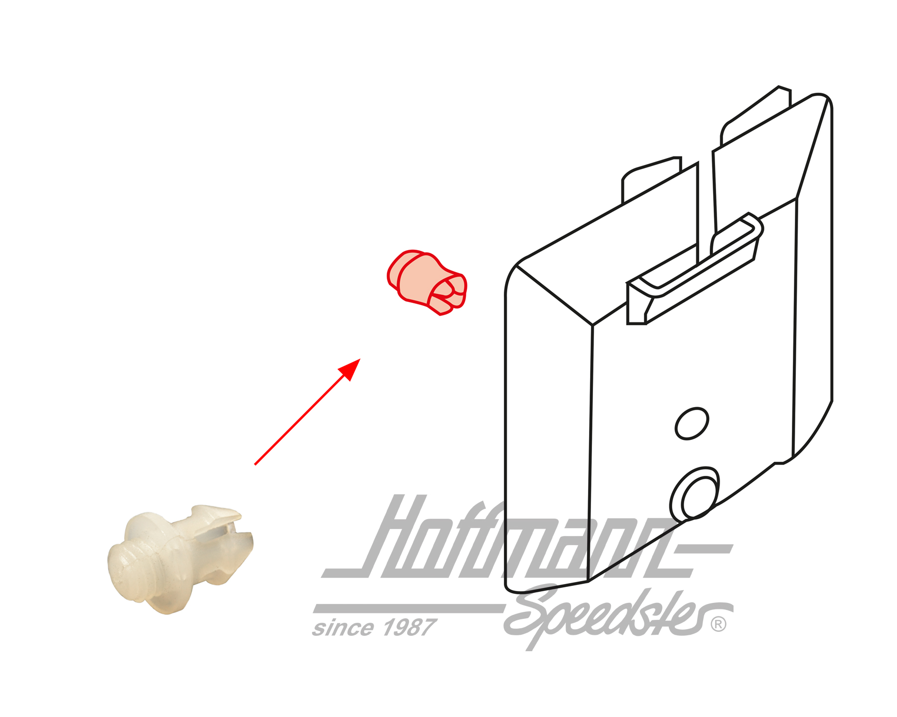 Spreizniete, Blende, Sicherheitsgurt