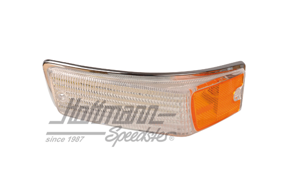 Blinkerglas, klar/orange, 69-74, links
