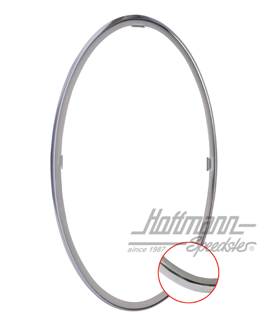 Chromrahmen, Rückleuchtenglas, 61-73,L/R Chromrahmen, Rückleuchtenglas, 61-73,L/R