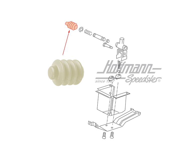 Faltenbalg, 5-Ganggetriebe, seitlich Faltenbalg, 5-Ganggetriebe, seitlich