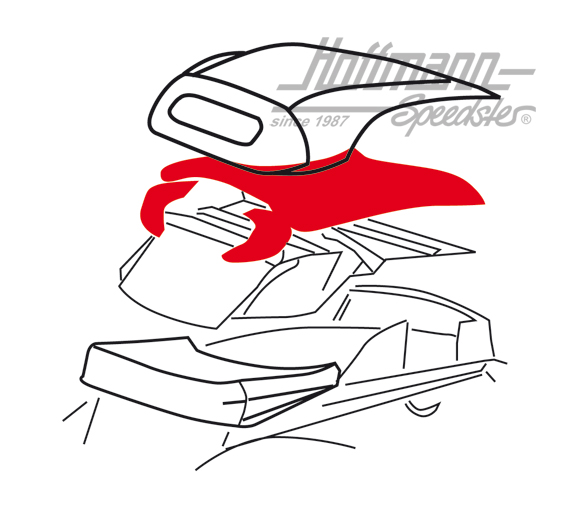 Verdeckpolster, Cabrio, 8.71-.80 Verdeckpolster, Cabrio, 8.71-.80