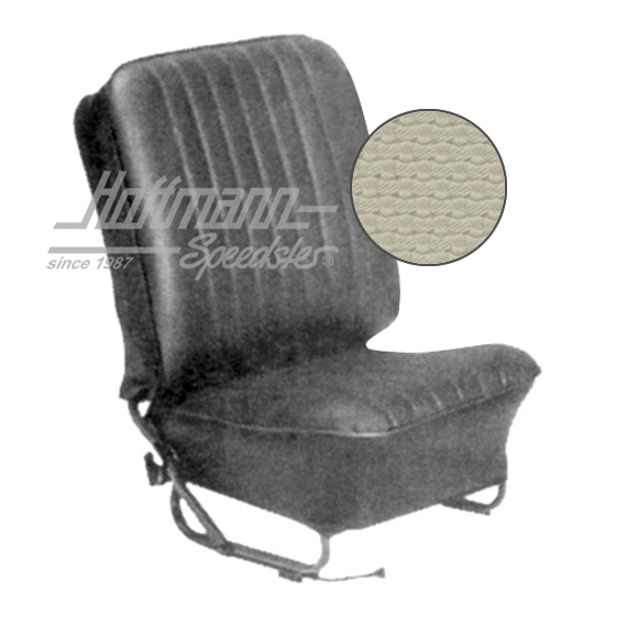 Sitzbezüge, Cabrio, 57-64, Korbmuster, altweiß