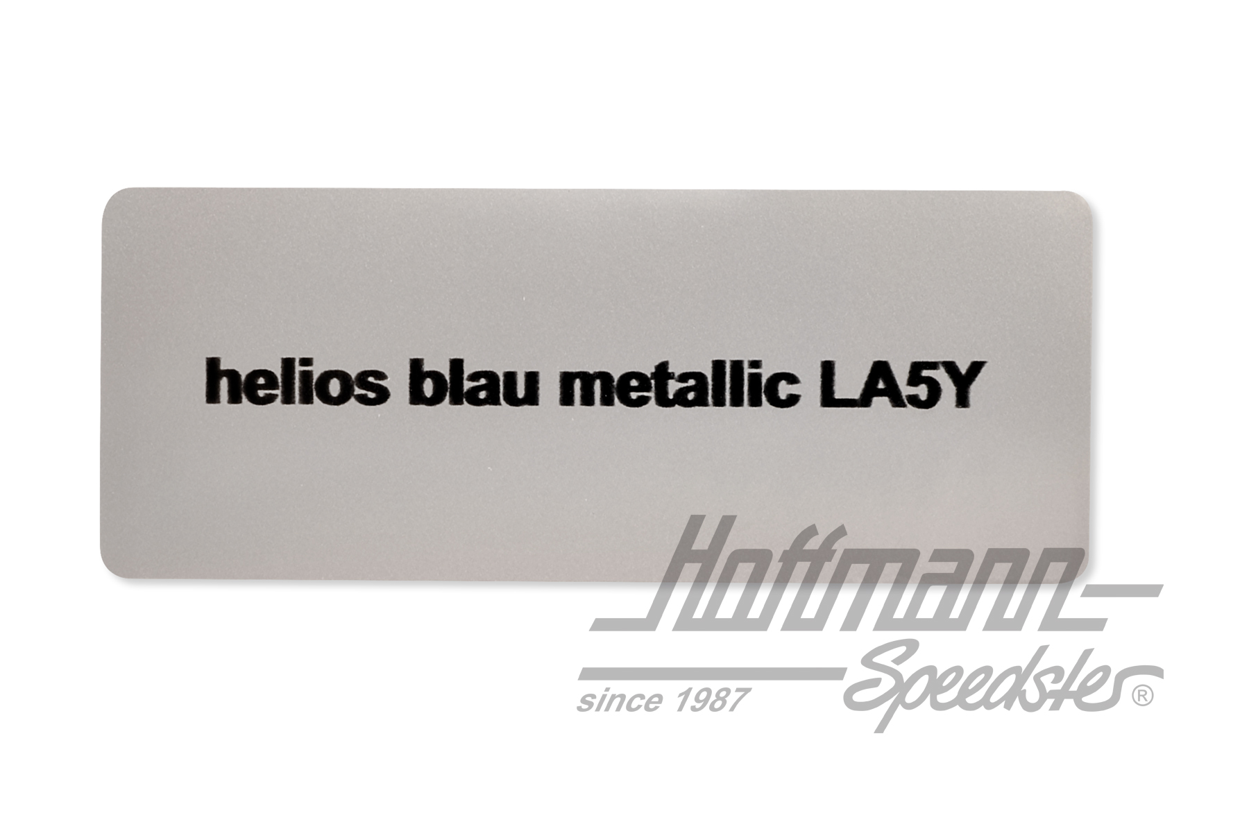 Aufkleber, Farbnummer LA5Y, helios blau