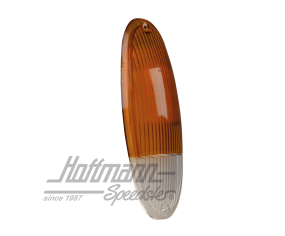 Blinkerglas, Porsche 914, orange/weiß