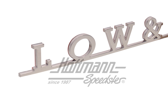 Schriftzug, Bus T1/T2, LOW & SLOW