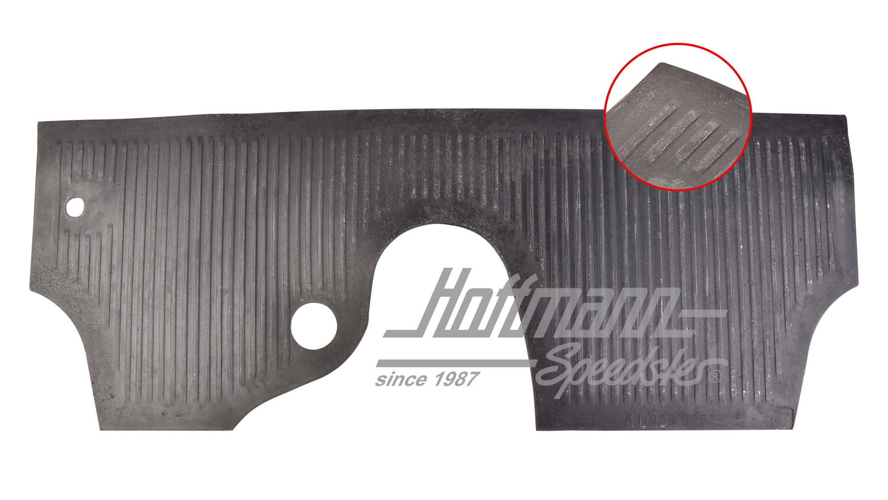 Gummimatte, Spritzwand, -7.59, schwarz Gummimatte, Spritzwand, -7.59, schwarz