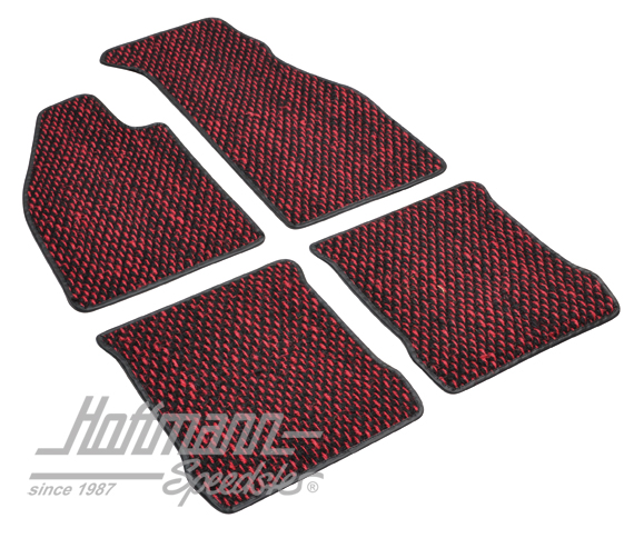 Fußmatten, Kokos, 72-, rot/schwarz, mit Fußstütze Fußmatten, Kokos, 72-, rot/schwarz, mit Fußstütze