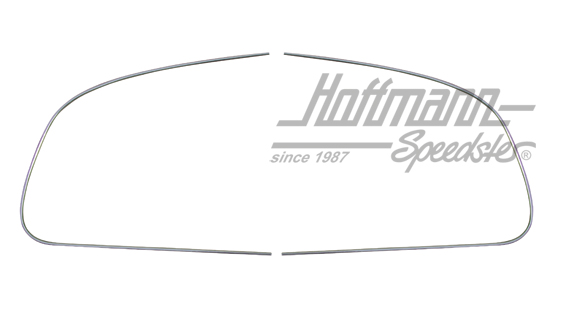 Zierrahmen Alu, Frontscheibe, -7.57 Zierrahmen Alu, Frontscheibe, -7.57