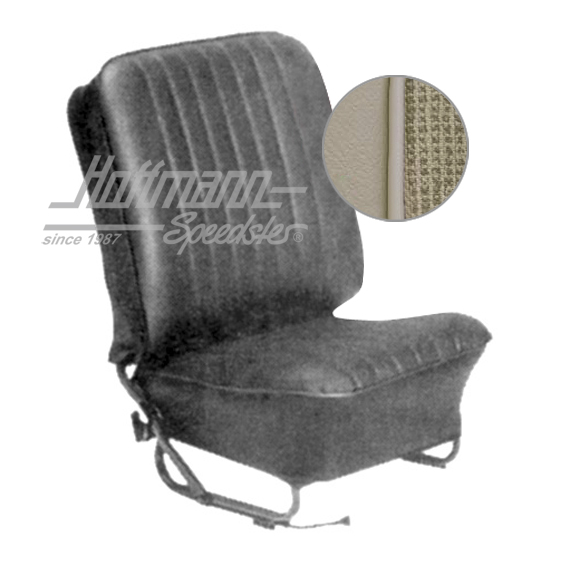 Sitzbezüge, Cabrio, 57-64, Meshmuster, altweiß