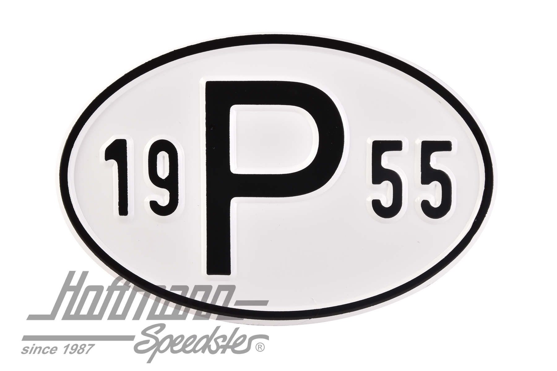Nationalitätsschild "P", "1955", Alu