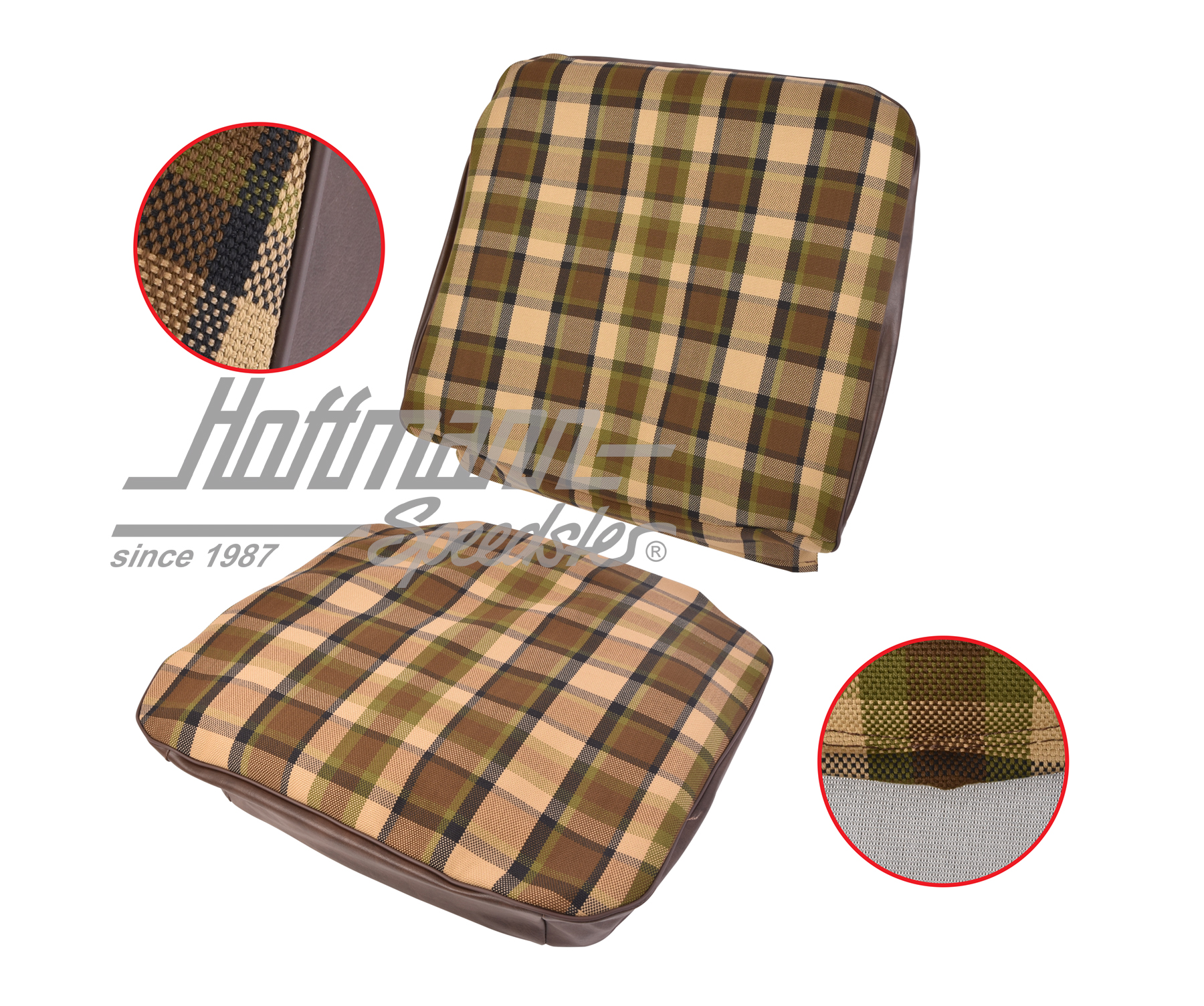 Sitzbezug, Westfalia, braun/beige, 68-74