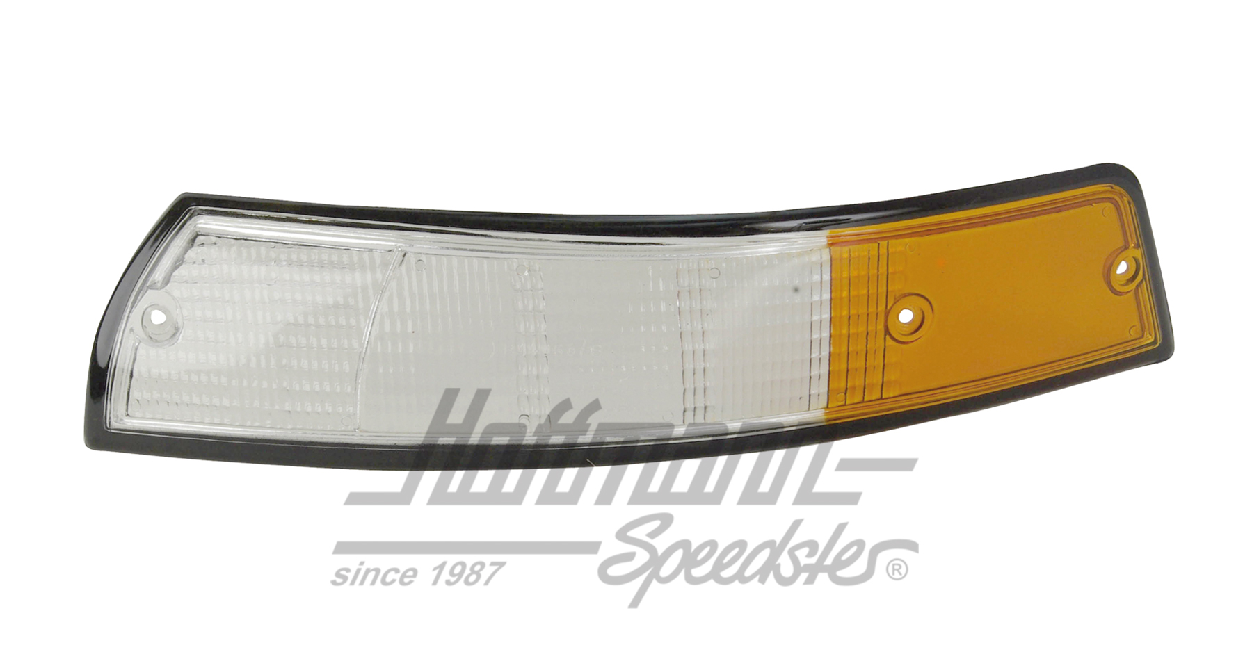 Blinkerglas, weiß/gelb/schw.,911,72-73,L