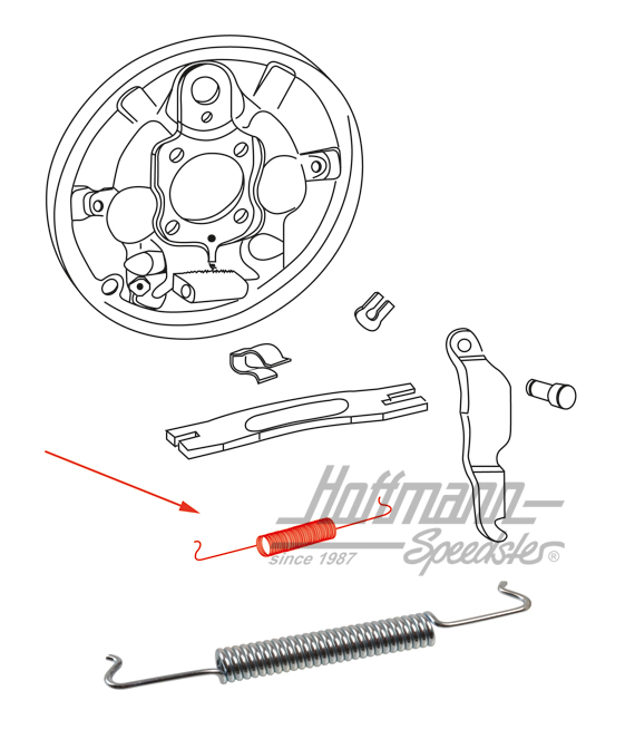 Feder, dick, Hinterachse Feder, dick, Hinterachse