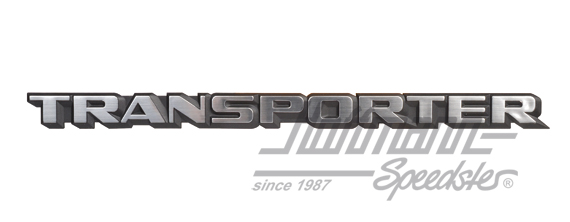 Schriftzug, Transporter, hinten