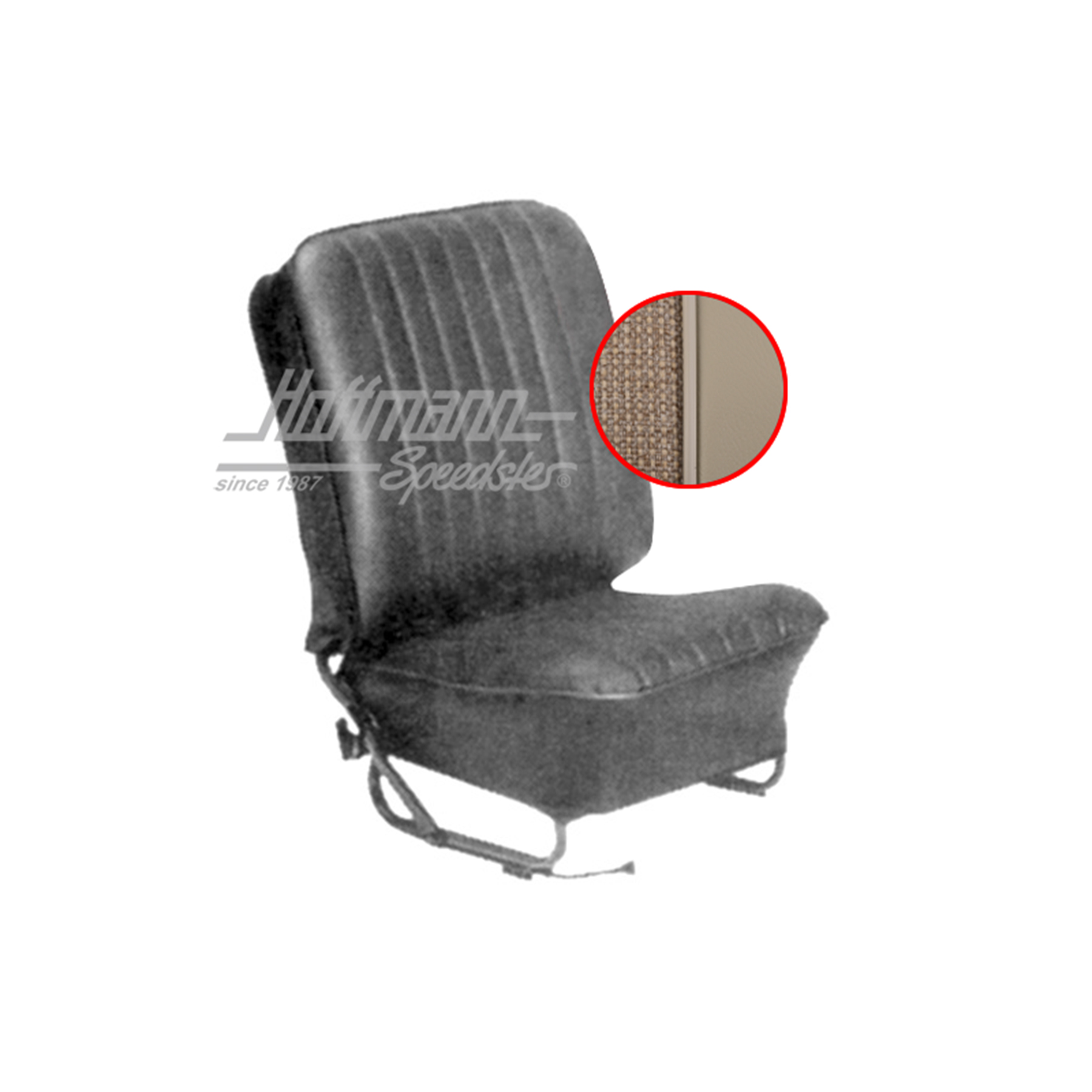 Sitzbezüge,Lim.,57-64, Tweed, beige/weiß