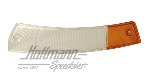 Blinkerglas, weiß/gelb, 911/912,65-68, L Blinkerglas, weiß/gelb, 911/912,65-68, L