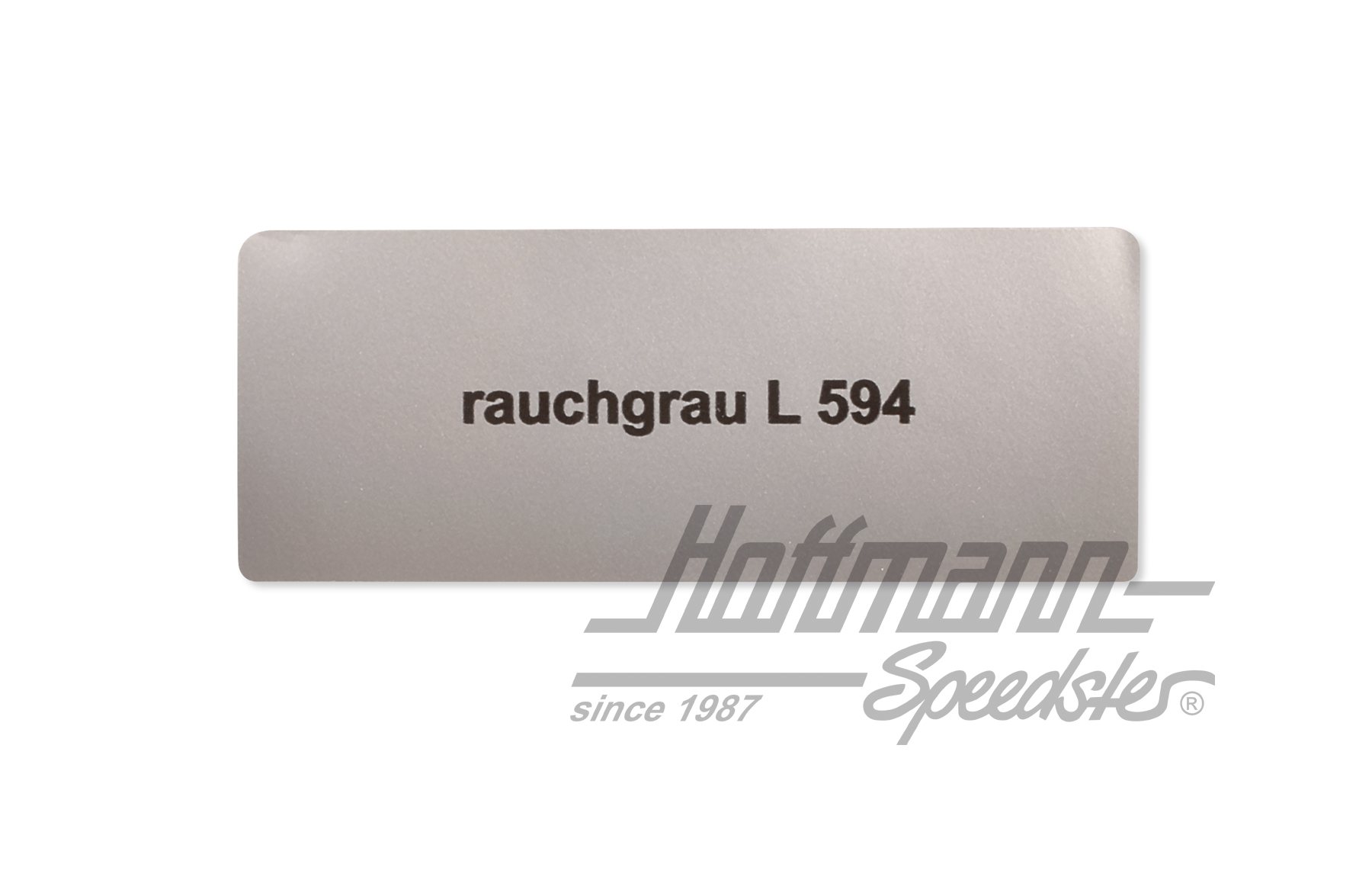 Aufkleber, Farbnummer L594, rauchgrau Aufkleber, Farbnummer L594, rauchgrau