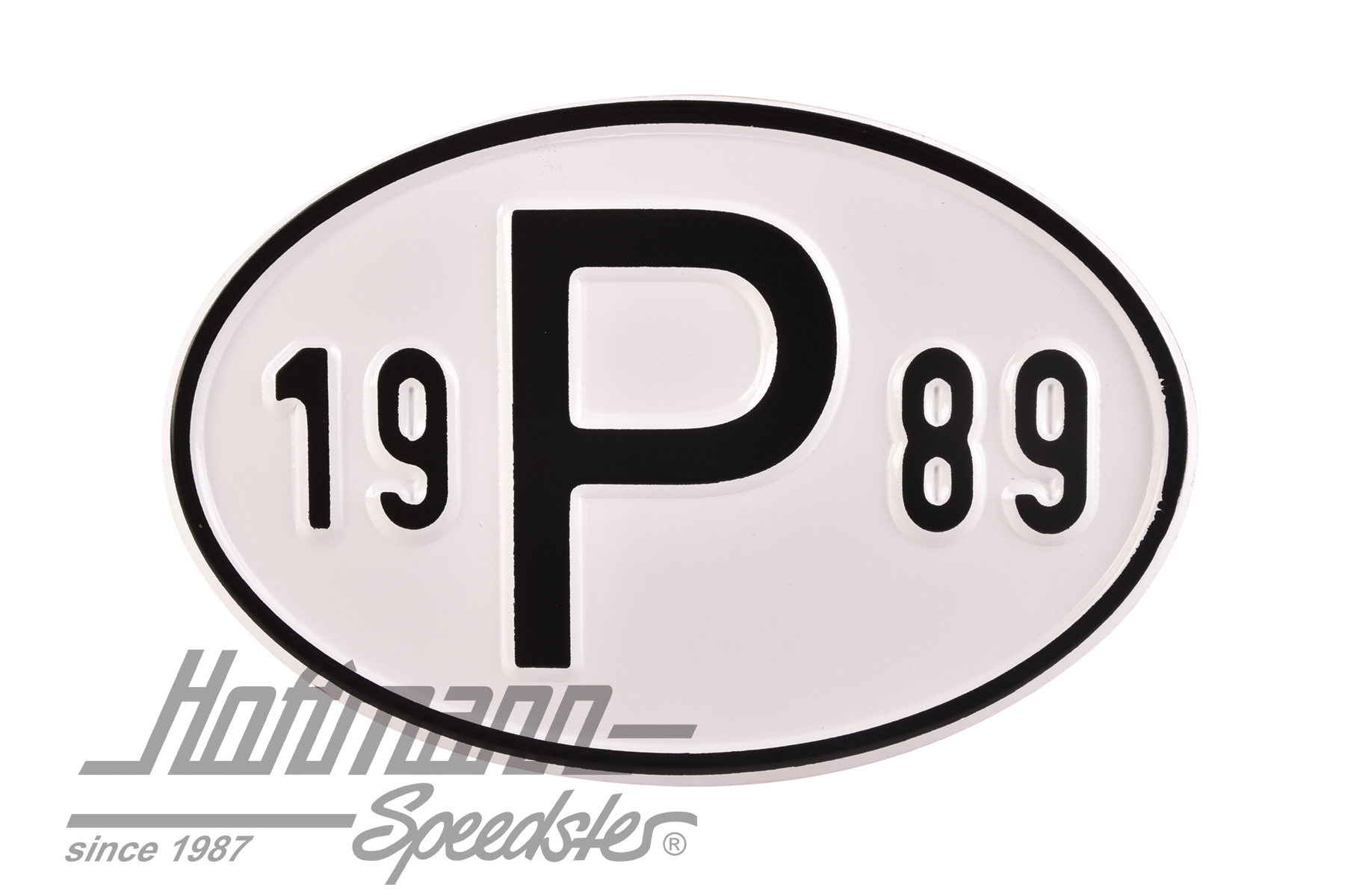 Nationalitätsschild "P", "1989", Alu