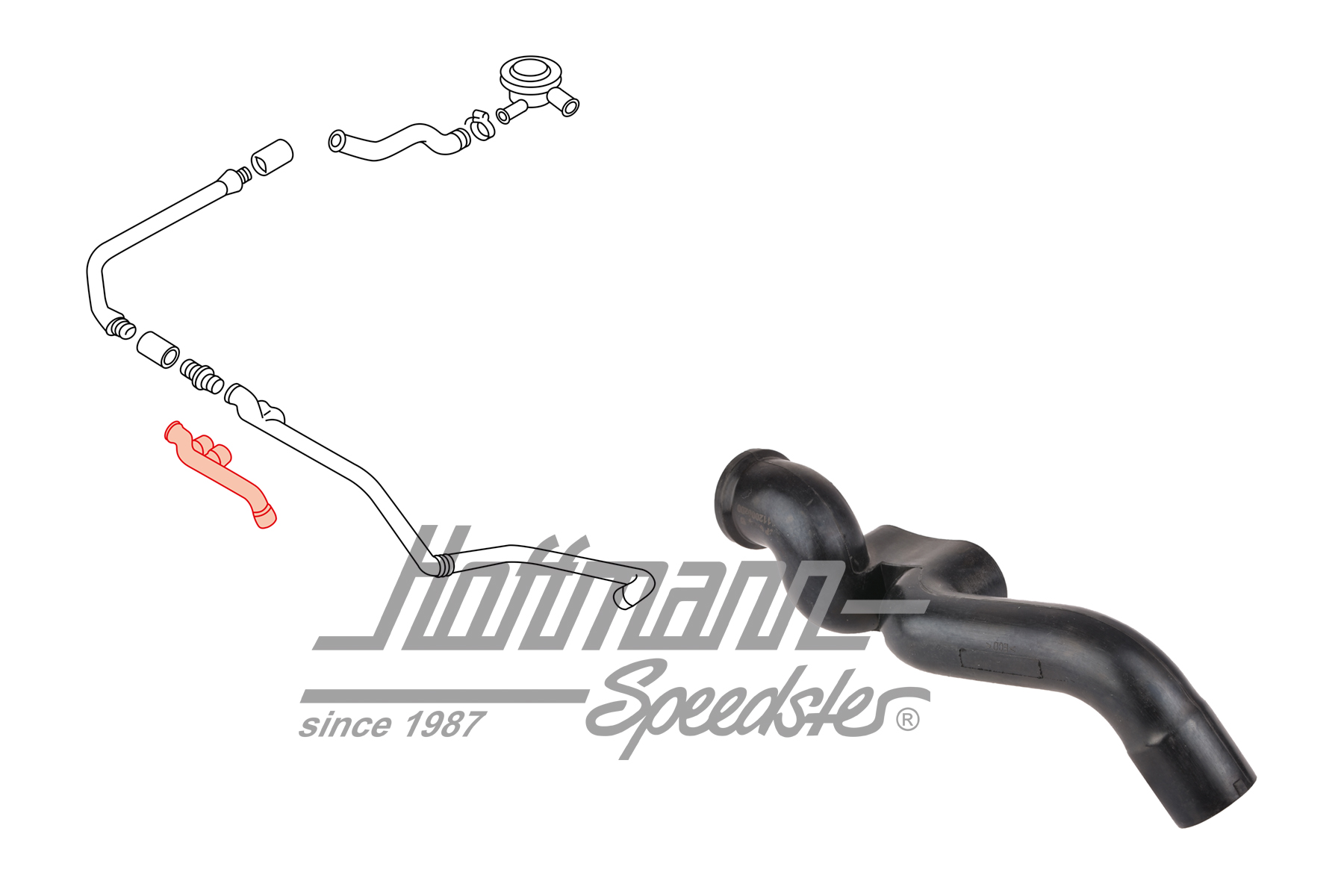 Entlüftungsschlauch, Ventildeckel, GTI Entlüftungsschlauch, Ventildeckel, GTI