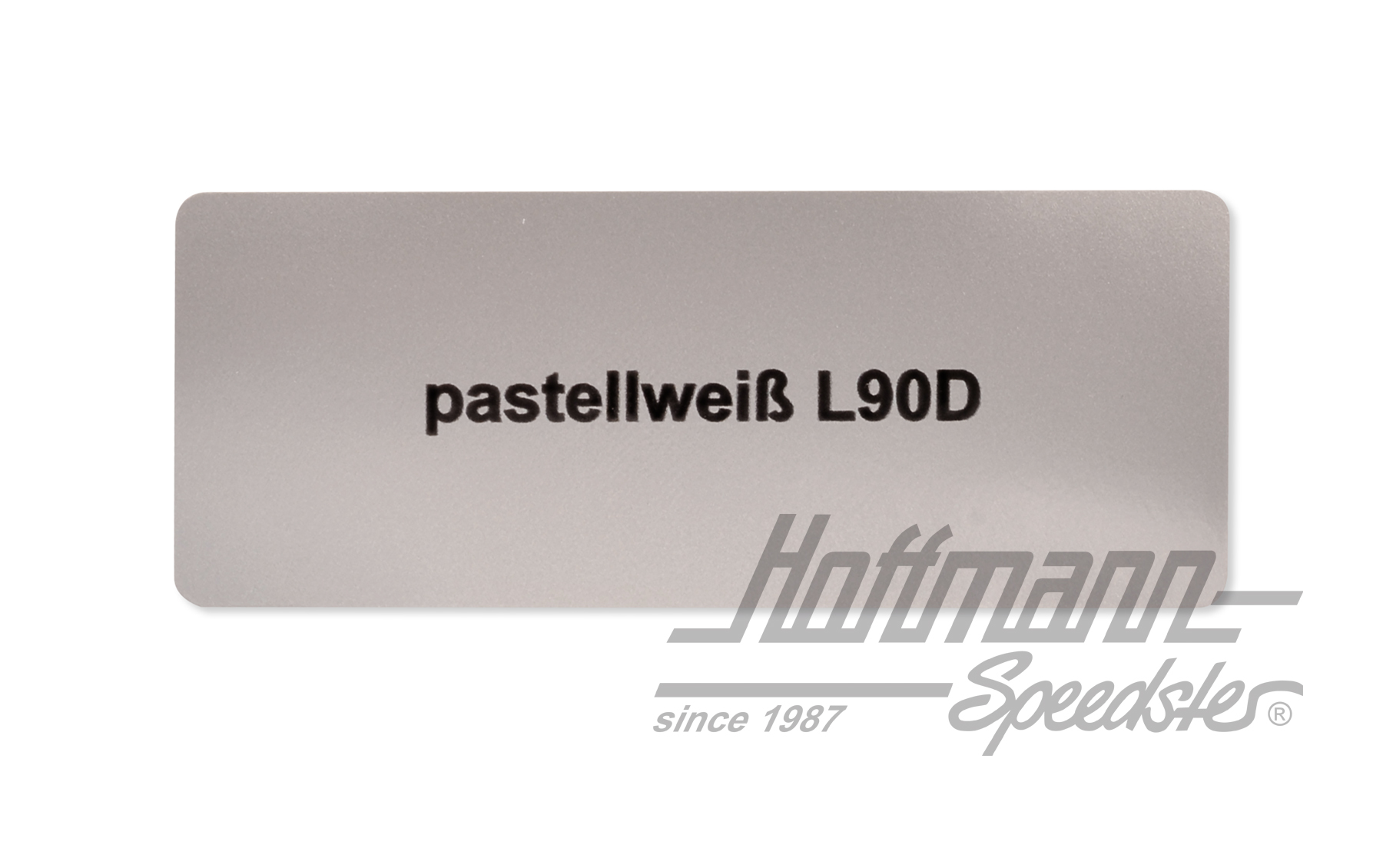 Aufkleber, Farbnummer L90D, pastellweiß Aufkleber, Farbnummer L90D, pastellweiß
