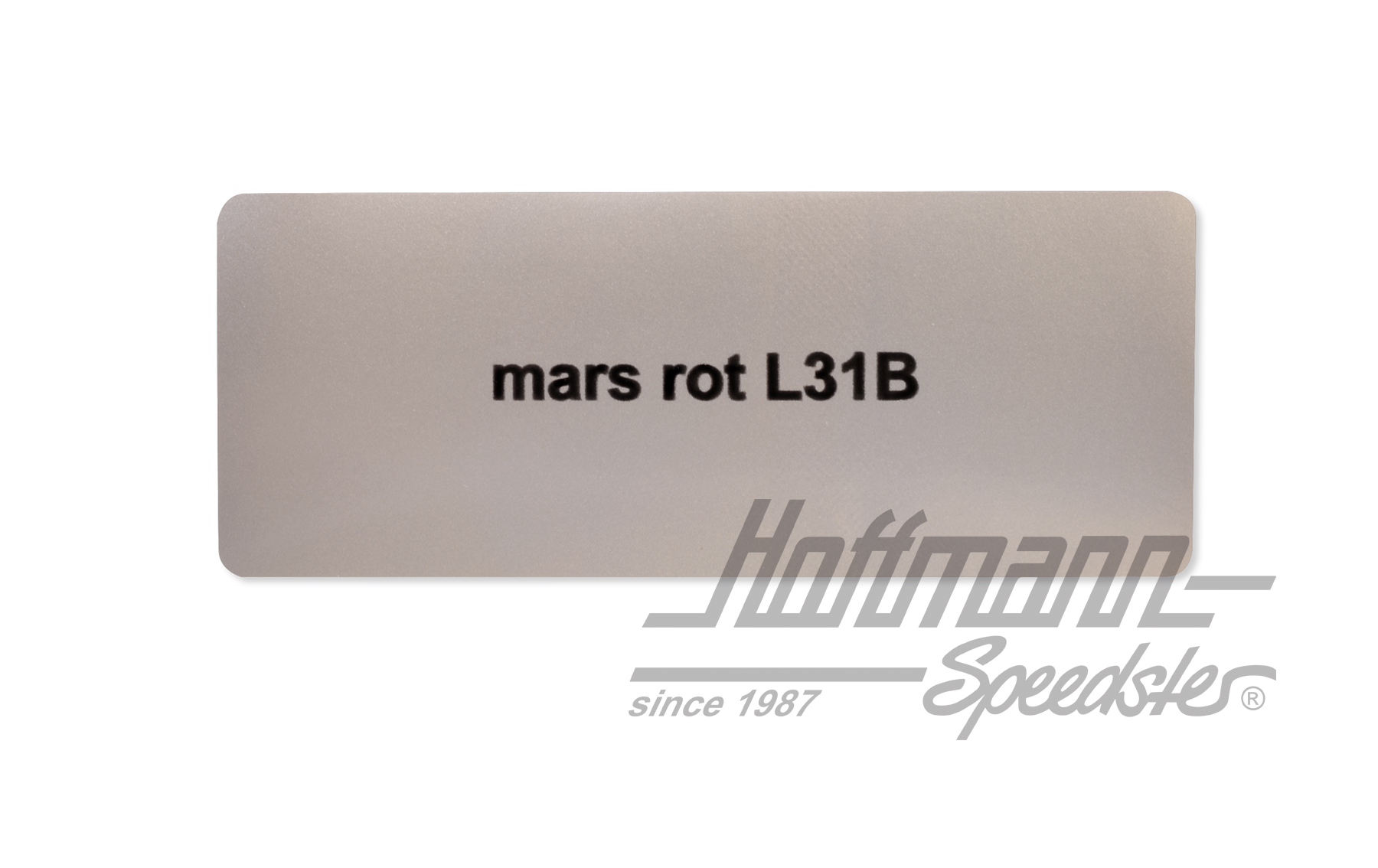 Aufkleber, Farbnummer L31B, mars rot Aufkleber, Farbnummer L31B, mars rot